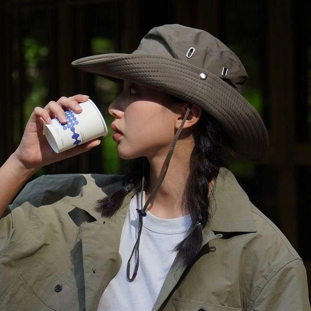 Waterproof Fisherman Hat Wide Brim Mountaineering Caps New Bucket Hat  Outdoor