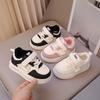 Children's Shoes & Girls' Sneakers, Autumn/Winter New Arrivals, Boys' Warm Lightly Insulated Fleece-Lined White Shoes, Baby Casual Sneakers.