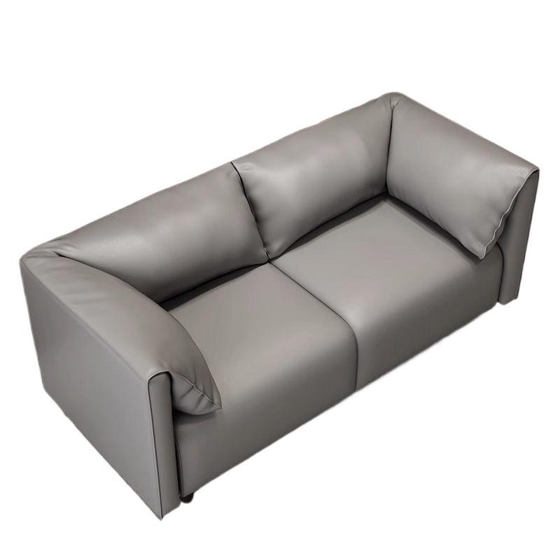 Modern Light Luxury Small Apartment Sofa - Cat Scratch Leather Fabric for Bedroom, Lounge, or Clothing Store
