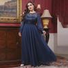 Elegant Plus Size Lace Evening Gown for Socialites and Graduates