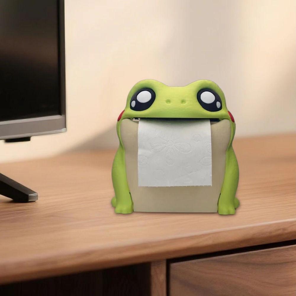3D Printed Funny Roll Paper Dispenser Dust-proof Creative Paper Towel Box  Bathroom Accessories