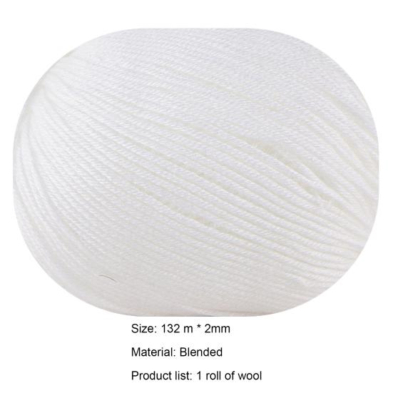1 Roll Multi-purpose Yarn Skeins Anti-static Blend Fabric Hand Knitting Crochet Thread for Crocheting Project