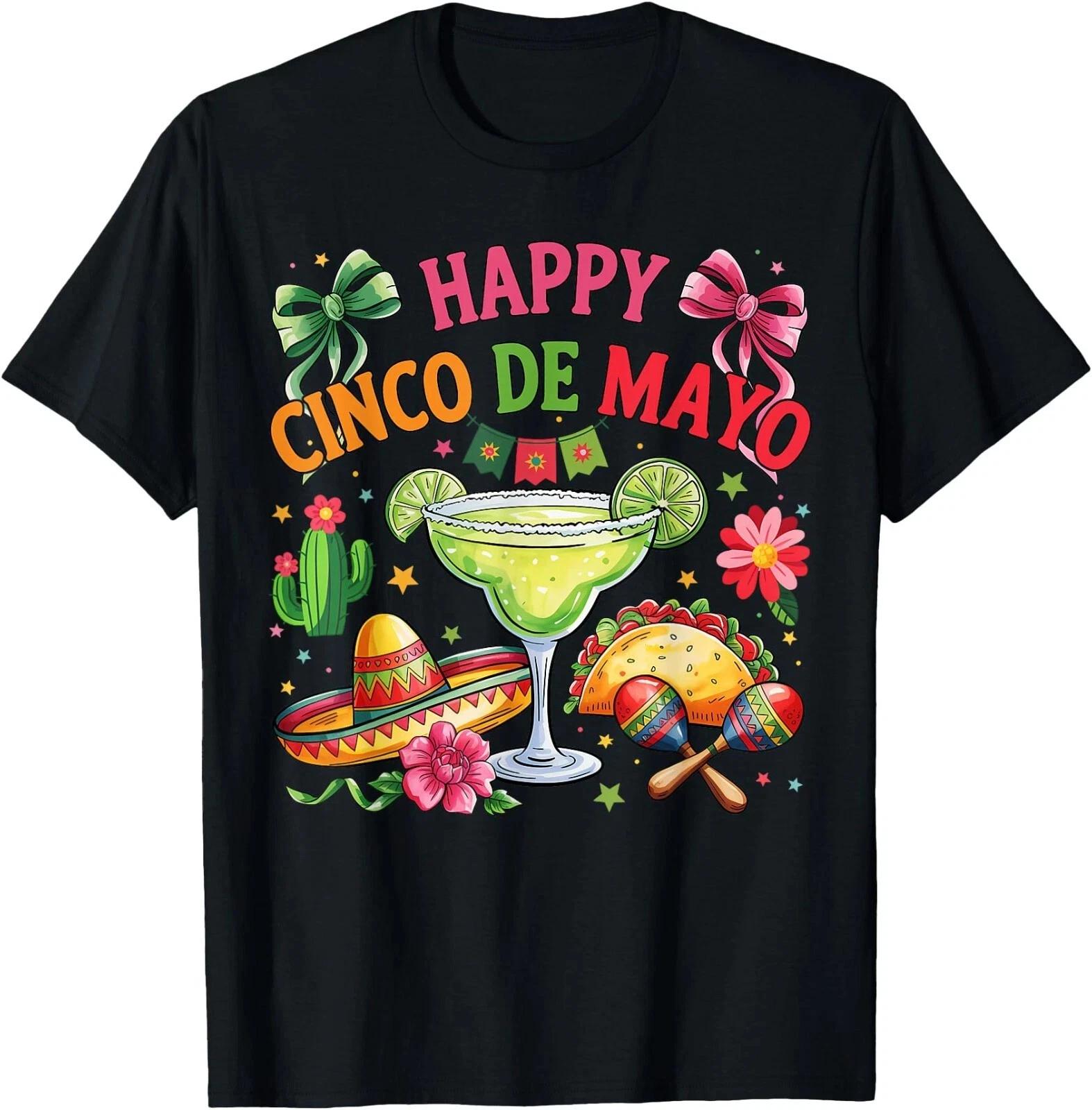Happy Cinco de Mayo Fiesta Mexican Party Men Women T-Shirt , Unisex Tee S