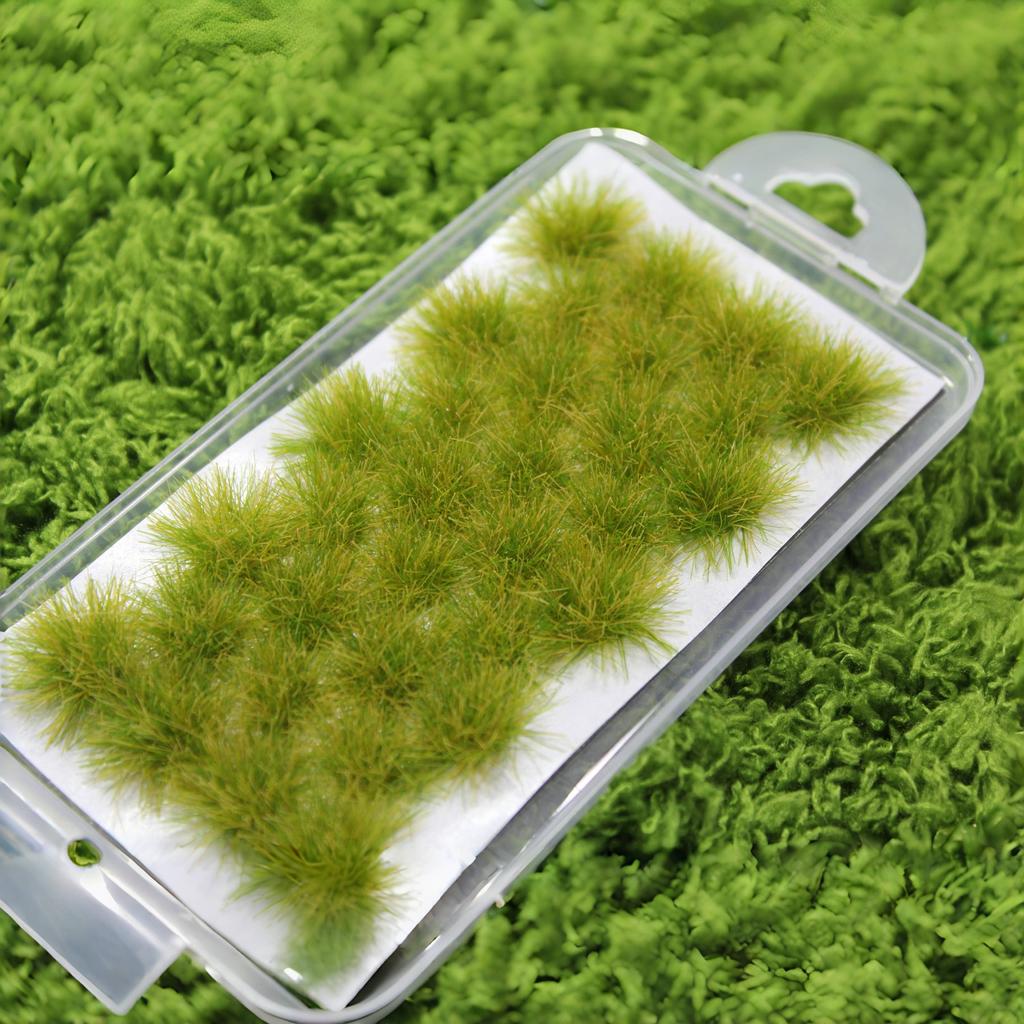 Box 32Pcs With Self-Adhesive Model Static Grass Diy Handmade Model Material Grass Military Micro-Landscape Layout Material