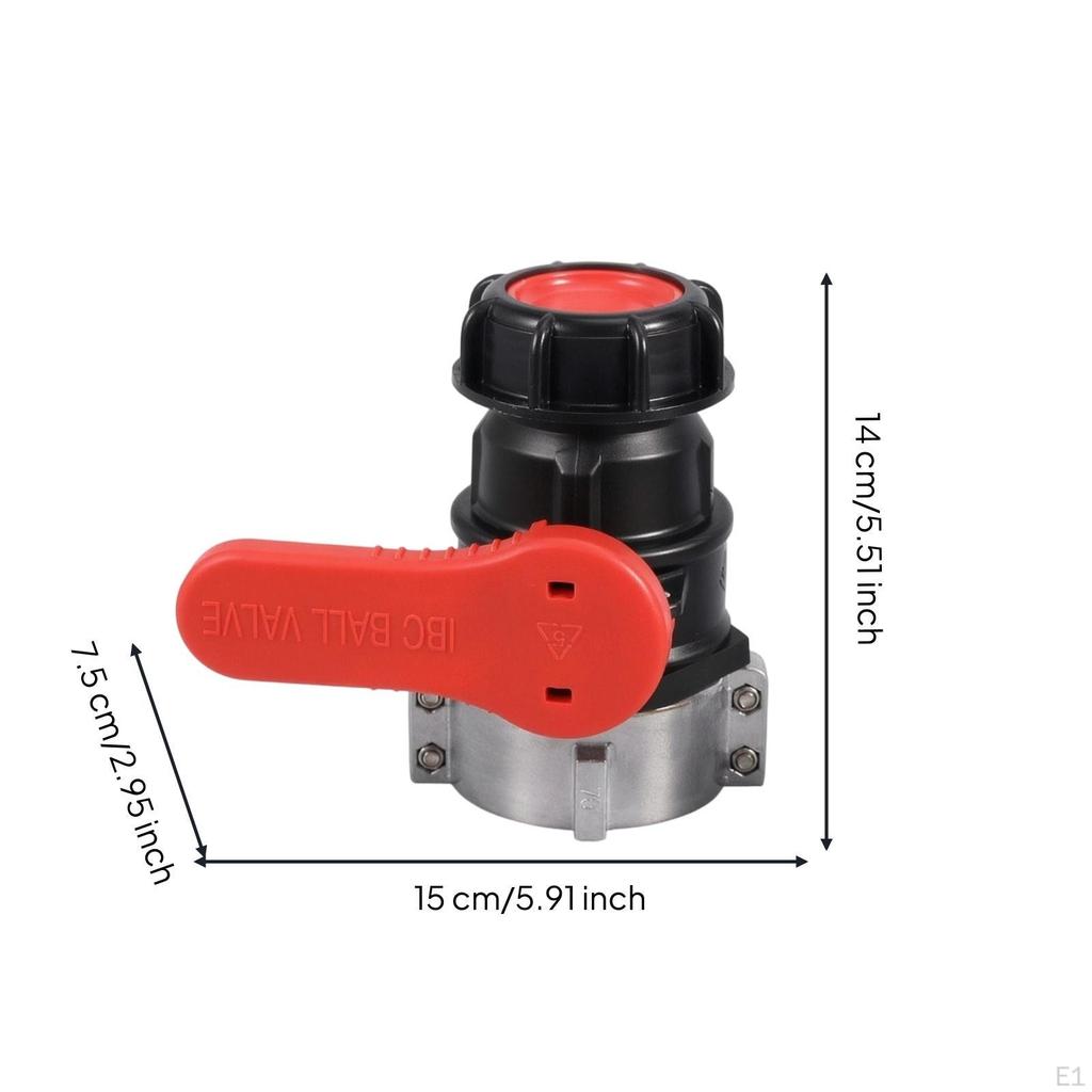 IBC Tote Tank Ball Valve Long-Lasting Fitting Heavy Duty