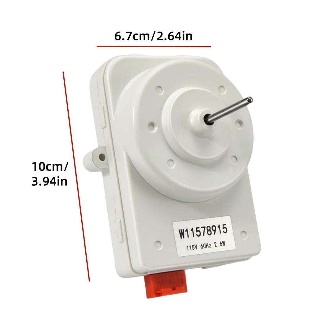 115V Refrigerator Evaporator Fan Motor for W11578915 Fridge Replacement Part Fridge Condenser Fan Motor Accessories