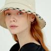 Daks Ivory Check Cotton Linen Blend Bucket Hat Dbhe2e123