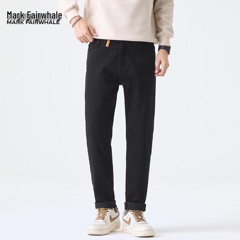 Mark Fairwhale Men's Lyocell Blend Washed Straight-Leg Jeans