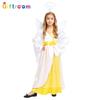 Charming Halloween Costume For Girls Featuring Playful Angel Dress In Polyester Fabric