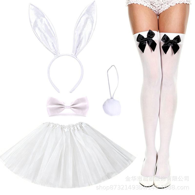 Easter halloween bunny headgear set cosplay props rabbit ears headband party headband