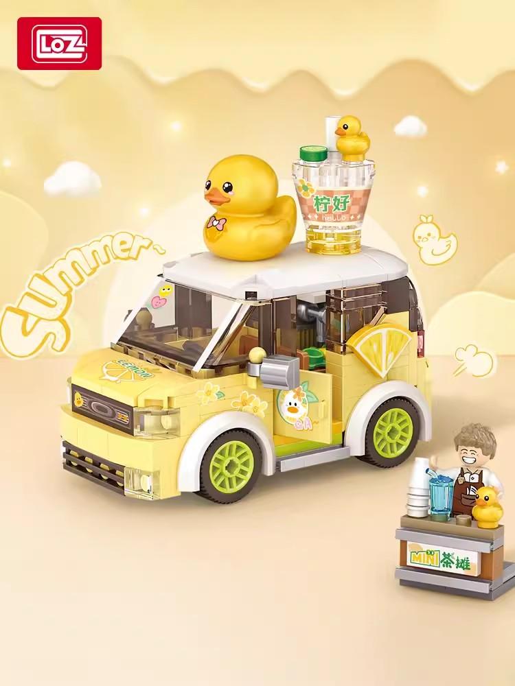 Loz Mini Blocks City Series Street View 294Pcs+ Food Truck Fruit/Icecream Car Learning Assemble Toys Toys For Children 4207