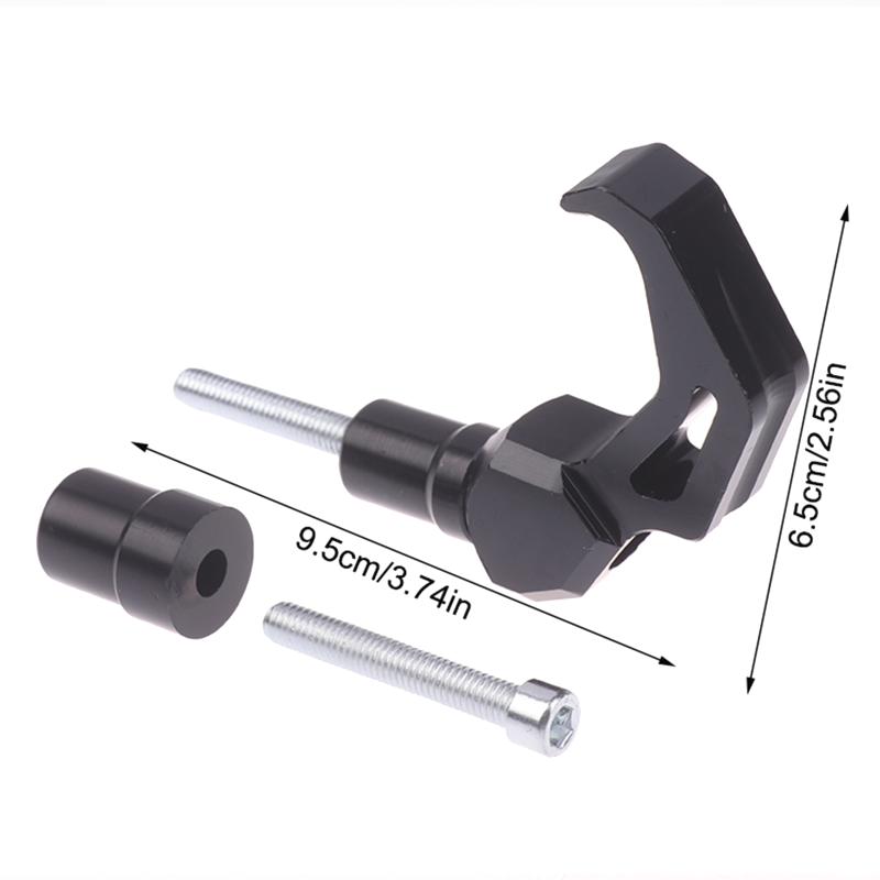 Motorcycle Bag Hanger CNC Aluminum Luggage Hook Helmet Holder AntiSlip Portable For Outdoor Adventure Touring