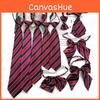 Unisex School Tie With Arrow Style Design And Adjustable Clip For Childrens Graduation