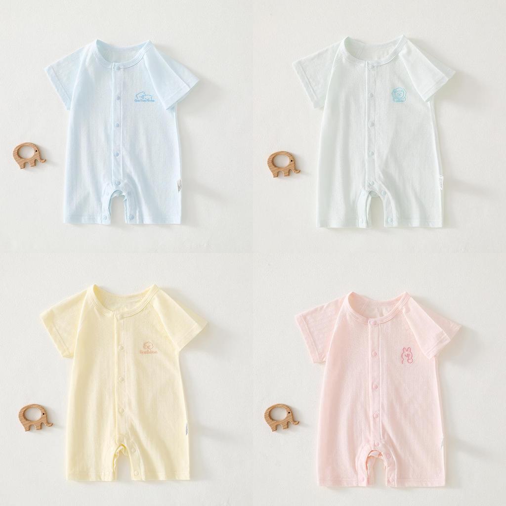 Baby Cotton Romper Summer Lightweight Nobone Antibacterial For Newborns And Toddlers