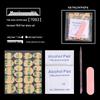 Manicure Tool Kit: Wearable Nails with Jelly Glue, Crystal Stick, Small File, and Alcohol Pads
