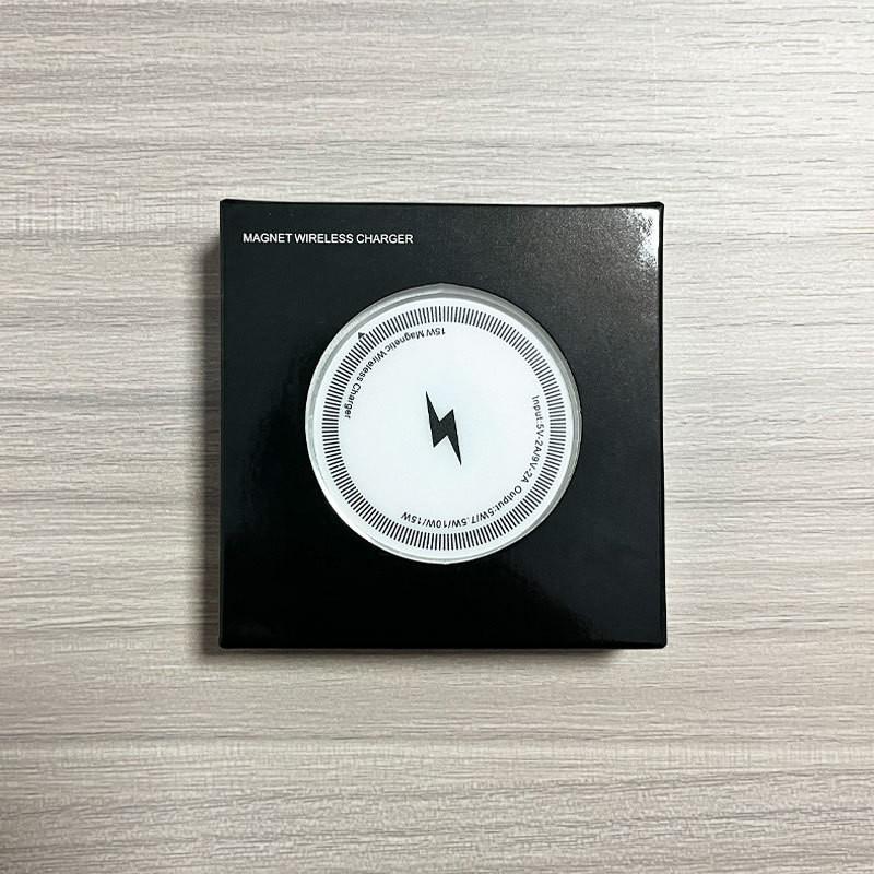 Magsafe 15W Wireless Charger for Apple Phones, Magnetic, Fast-Charging, Black & White