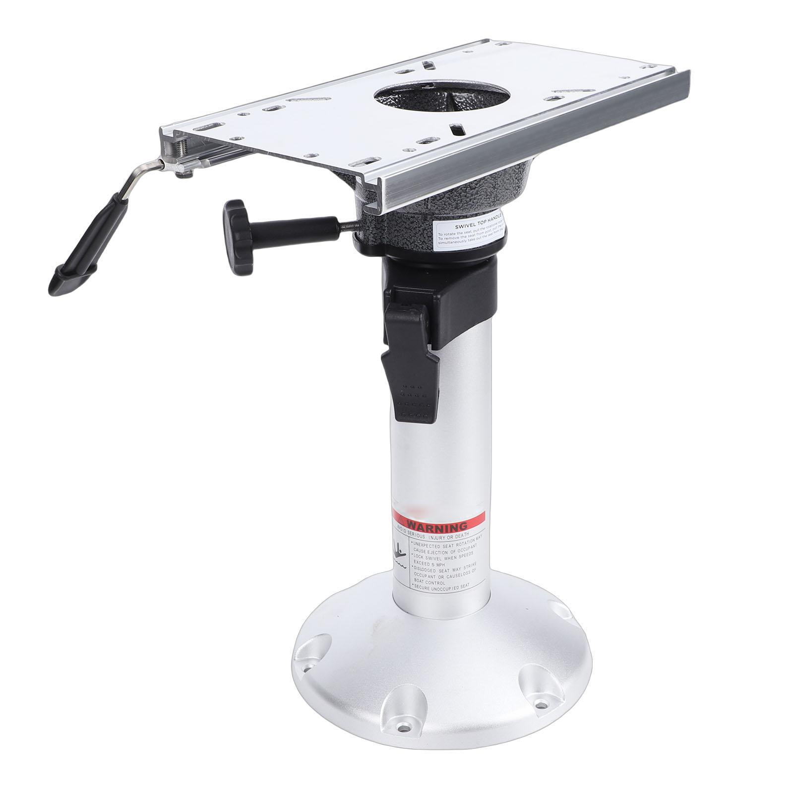 

Boat Seat Pedestal with Slide Aluminium Alloy 17 24in Adjustable Height Boat Chair Base for Yacht Ship Floating Dock