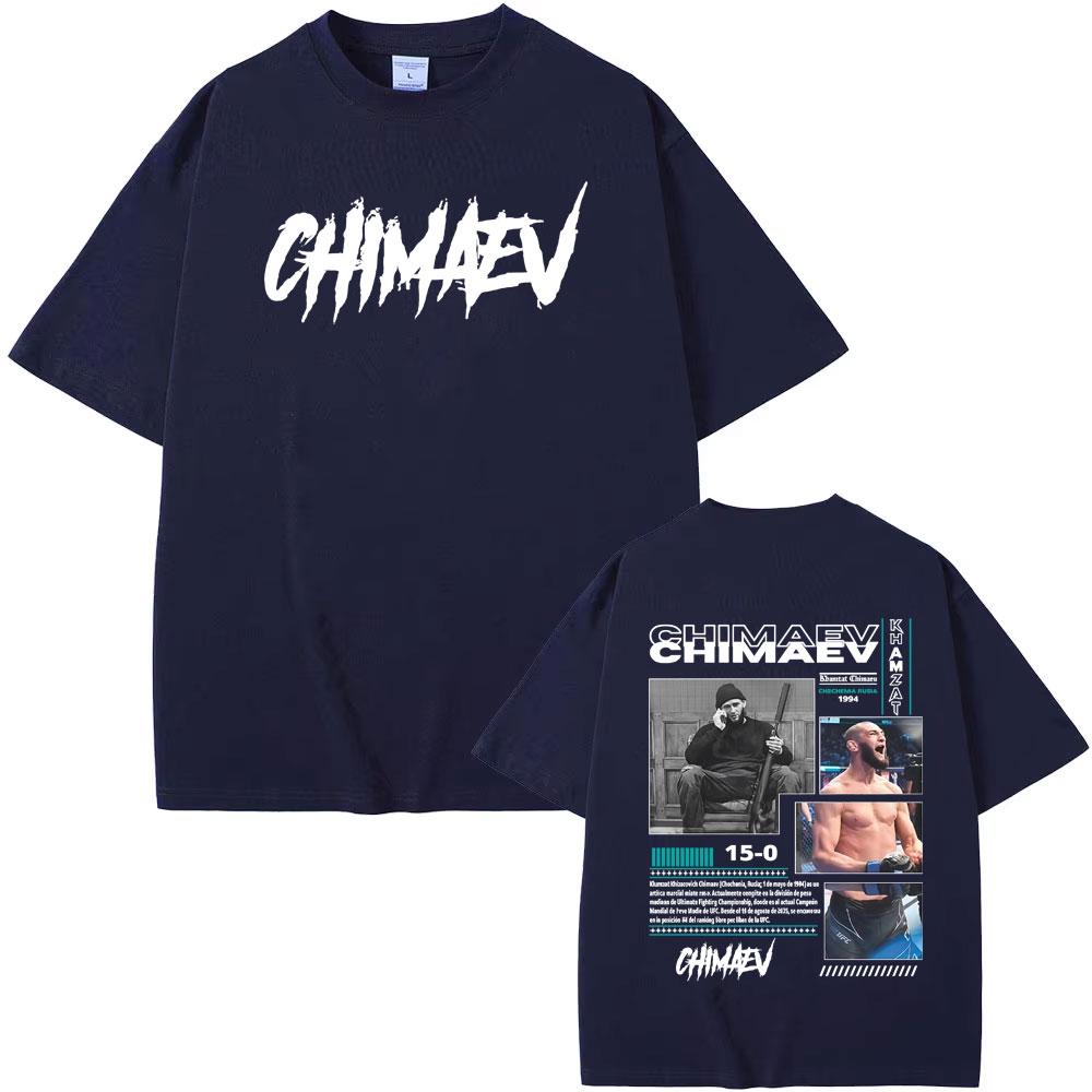 T-shirt Grafiche Unisex Khamzat Chimaev Moda Estiva Hip Hop Tendenze T-shirt di Alta Qualità Oversize Comfort