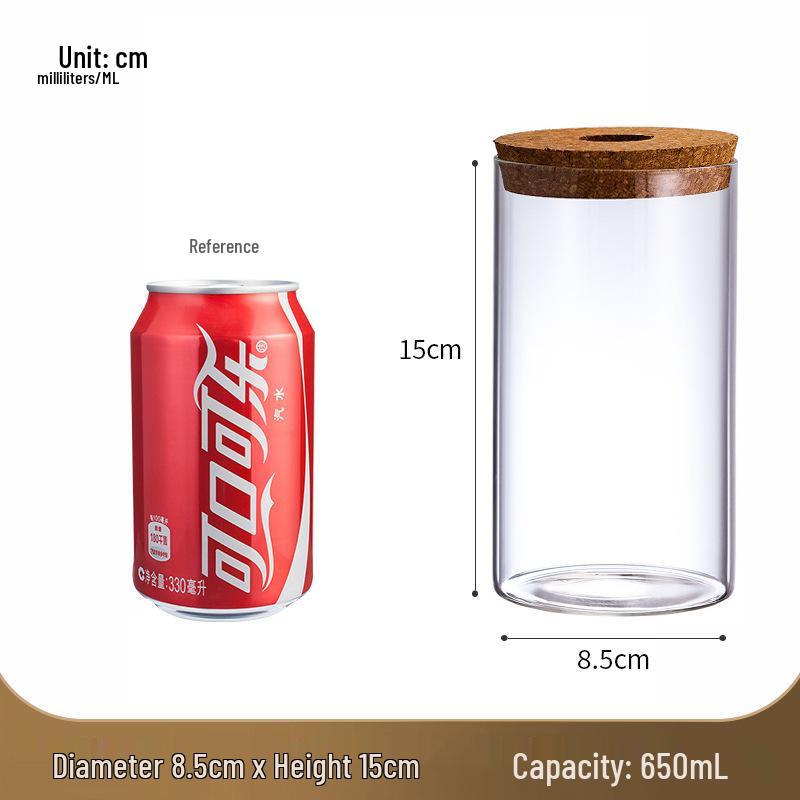 Desktop Borosilicate Glass Mini Ornament: Micro Landscape Hydroponic Plant Jar & Multifunctional Storage Bottle