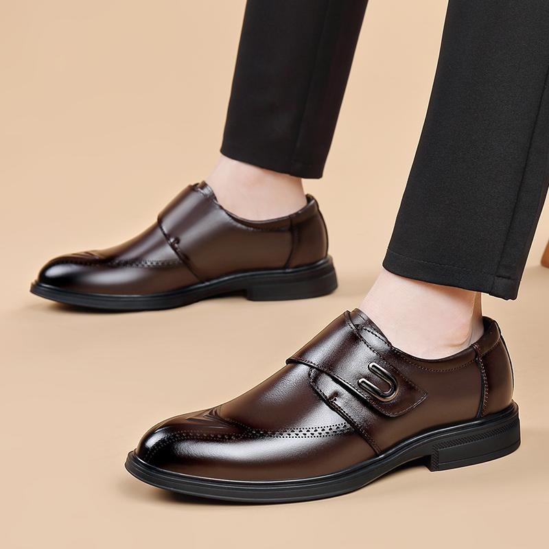 Herrskor för alla säsonger Läder Hållbara Bekväma Att bära för dagligt bruk Hållbart material med god kvalitet