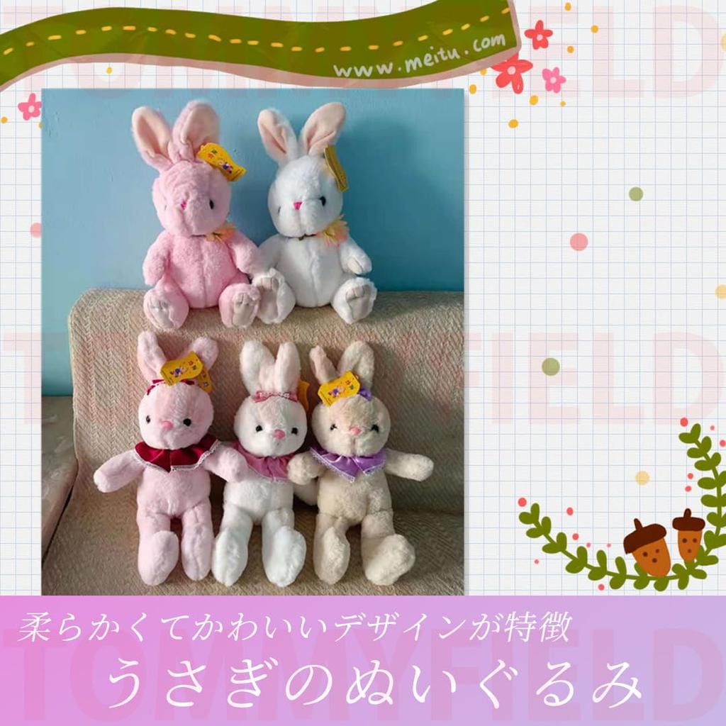 TOMMYFIELD Rabbit Plush Wedding Soft Present Toy, Gift, Doll, (White Rabbit) [Used]