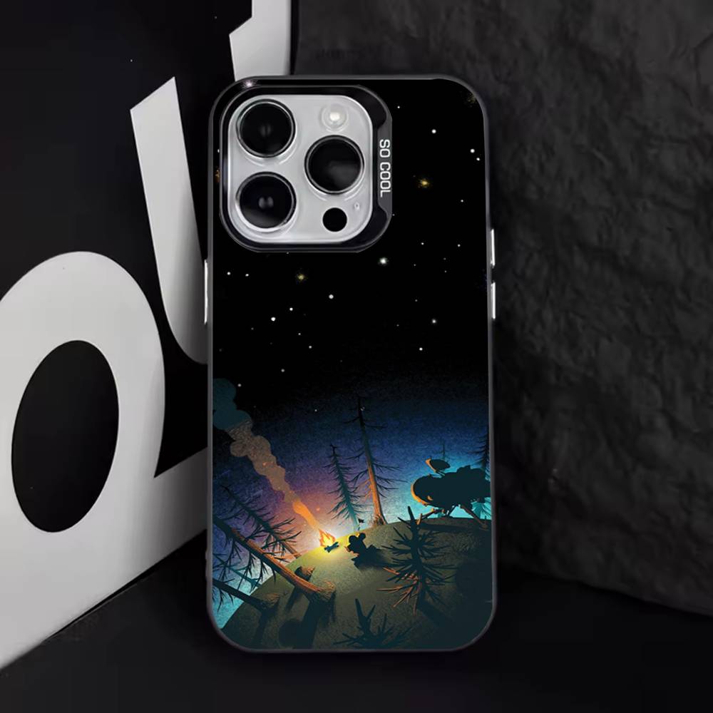 

O-Outer-W-Wilds Cool Phone Case For iPhone 17,16,15,14,13,12,11,Pro,Max,Plus,E,Air,Mini Black Tpu Cover iPhone12promax