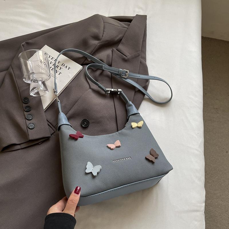 

2025 New Popular Large Capacity Fashion Casual Underarm Bucket Bag Women s Bag Simple and Fashionable Handbag Shoulder Bag синий