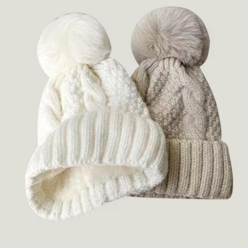 Women's Fashion Daily Trend: Twisted Knit Pom-Pom Hat