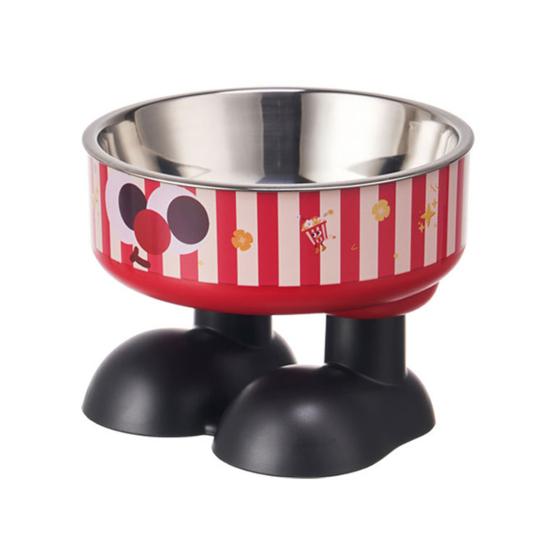 Elevated Pet Bowl Stainless Steel Raised Dog Bowl Reduces Discomfort Cute Cat Bowl with Stable Non-Slip Base for Food Water