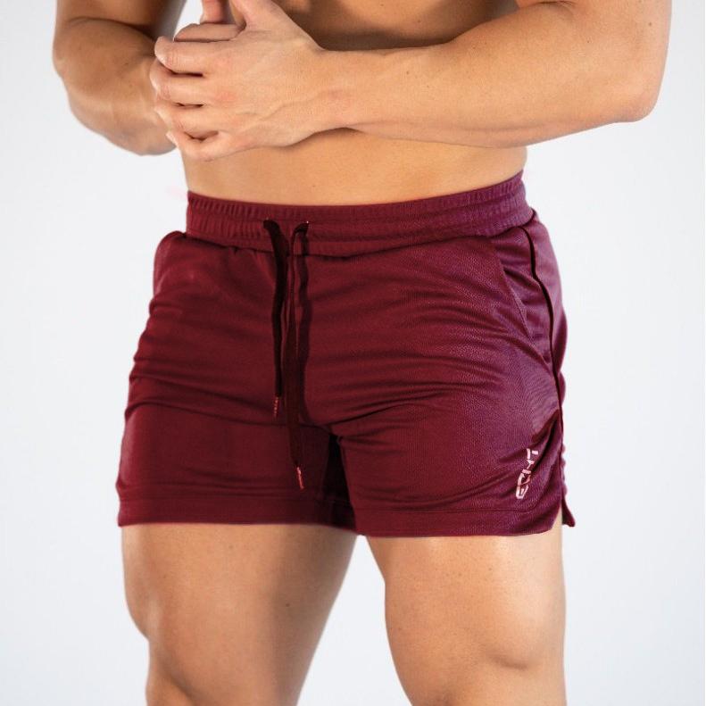 Fitness Sportshorts Mann Sommer Gyms Workout Männlich Atmungsaktive Mesh-Shorts Schnelltrocknend Strandshorts Herren Sportbekleidung
