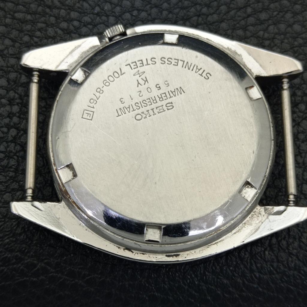 JAPAN VINTAGE SEIKO 5 AUTOMATIC 7S26A MENS GOLDEN COLOR DIAL WATCH a701580-5 R206b-a701580