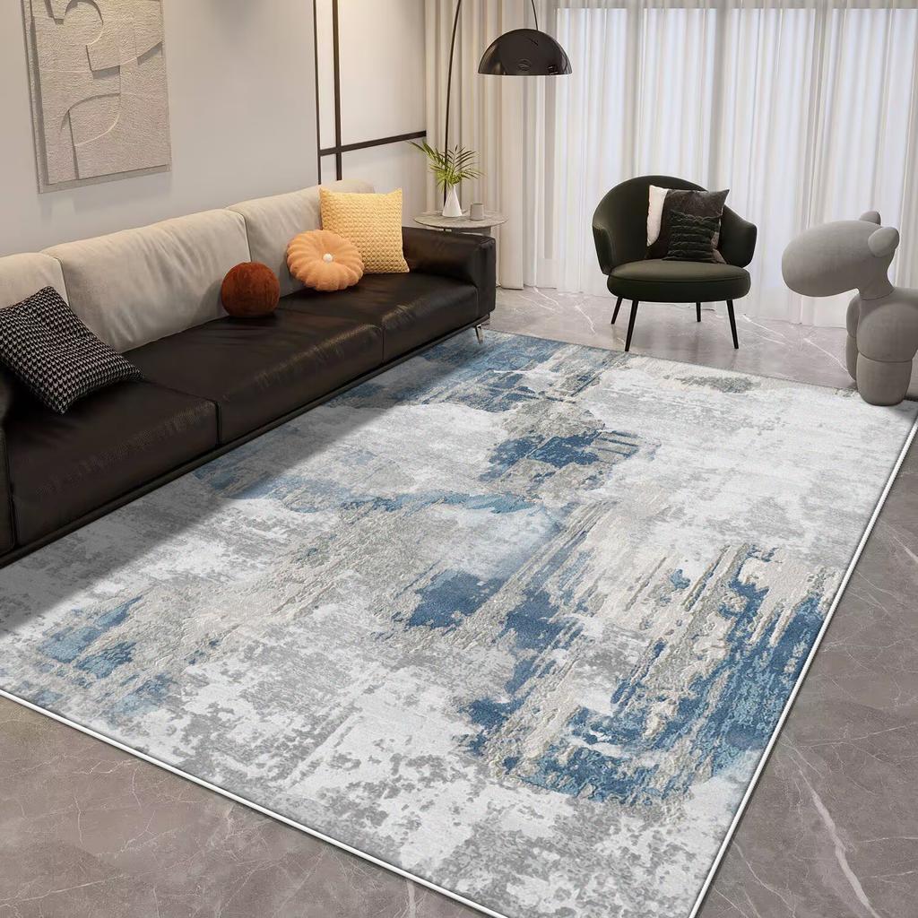 Light Luxury Splashing Ink Large Area Carpet Living Room Bedroom Decor Rugs Non-slip Floor Mat Lounge Rug Hotel Lobby Carpets