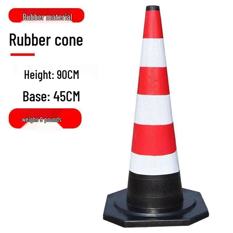 HANDUNYOU Rubber Reflective Traffic Cone