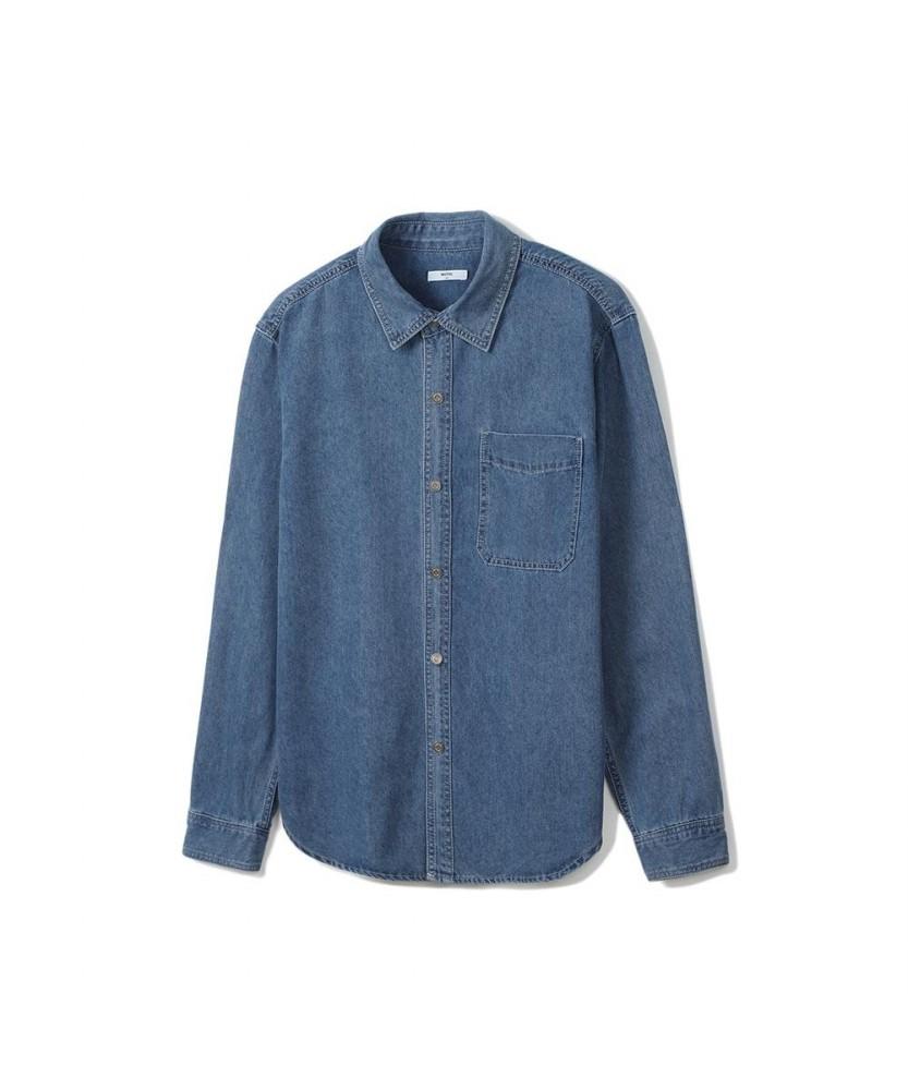 Notig Cotton Blend Denim Shirt Blue Blue/095