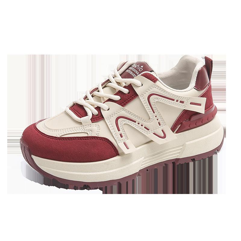 Autumn New Ins Dad Women's Shoes Student Running Sneakers Heightening Casual Shoes JCF