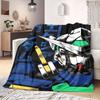 Mobilize Gundam Wing Print Blanket Warm Comfortable Flannel Blanket Suitable for Bedrooms,Sofas,Beds,Chairs,Picnics,Travel