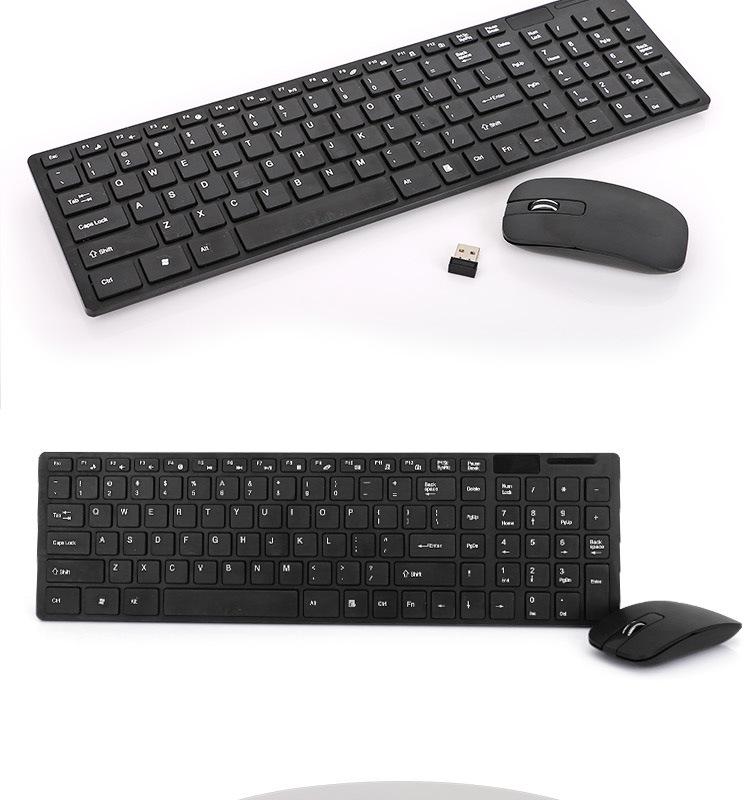 Wireless Silent Keyboard & Mouse Combo for Desktop & Laptop