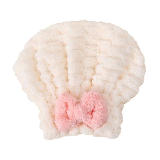 Czepek do suszenia włosów Chłonny ręcznik do włosów z kokardą Kontrola puszenia Szybkoschnący turban do owijania mokrych włosów dla kobiet Kąpiel Prysznic Spa