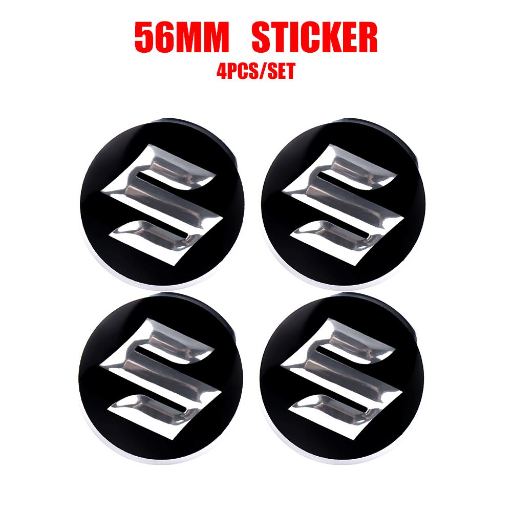 Cache-moyeu de roue de voiture Autocollant Badge Accessoires Auto Pour Suzuki Swift Sport Vitara Jimny SX4 Alto Splash Wagon Baleno