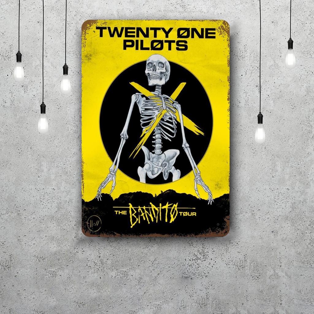 Twenty one pilots Decorazioni Segnali Metallici Vintage Segnali in Latta Poster del Capitano Decorazione per Bar Pub Club Man Cave Decorazione Murale
