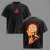 Zuko Avatar: The Last Airbender Anime Clothing Men Women Oversized T-shirts Vintage Washed T Shirt Cotton Tshirt Harajuku Tops