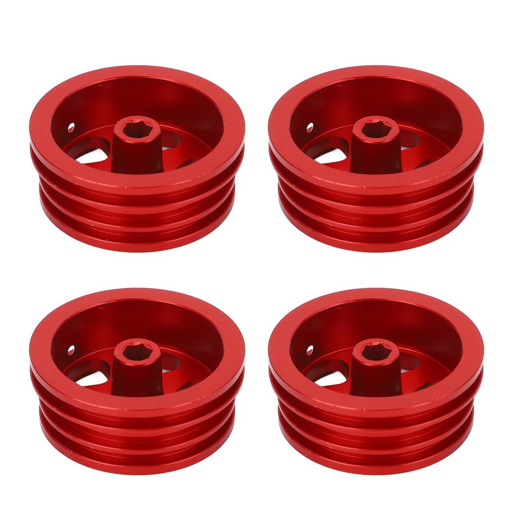 4Pcs RC Car Wheel Rim Aluminum Alloy Sturdy Structure Stylish Look Wheels Hub Rim for MN82 RC Car