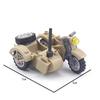 Militär-Motorrad Baustein Fahrzeugmodell Figuren Zubehör Soldaten WK2 Transporteinrichtung Polizei SWAT Spielzeug