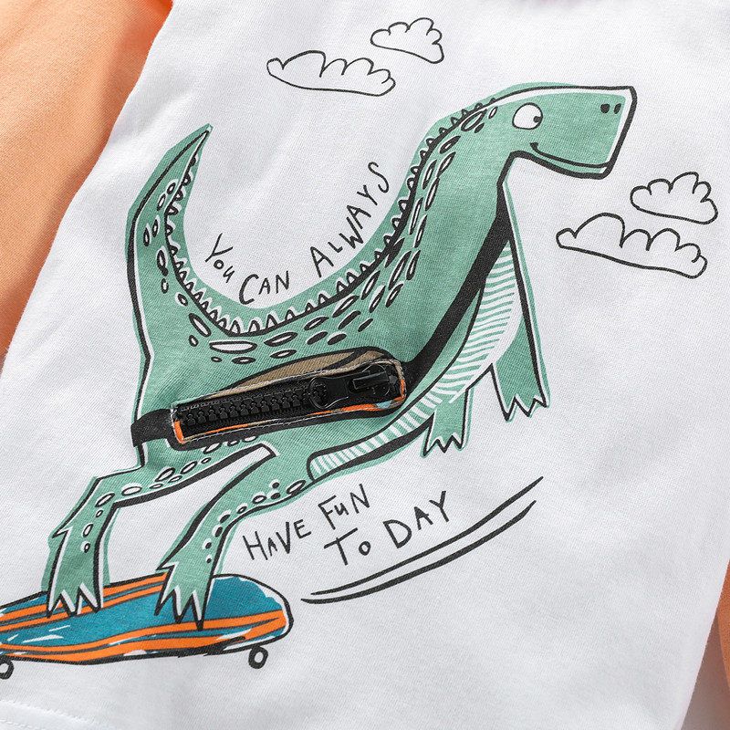 Dinosaur Baby Spring and Autumn Girls T-shirt Long Sleeve Undershirt