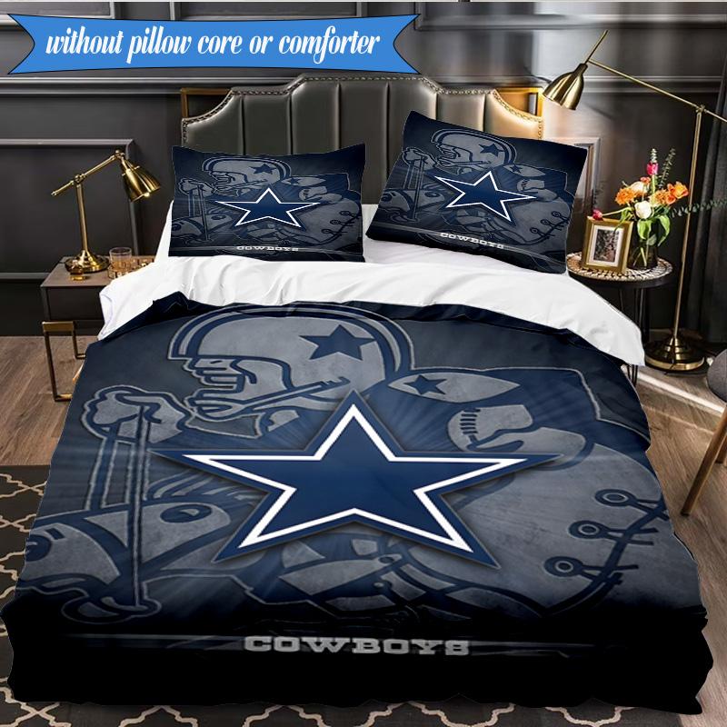 American Flag Cowboys 3pcs Bedding,Including 1pc Duvet Cover And 2pcs Pillowcases Perfect for Christmas,Ideal for Bedroom, Dormitory