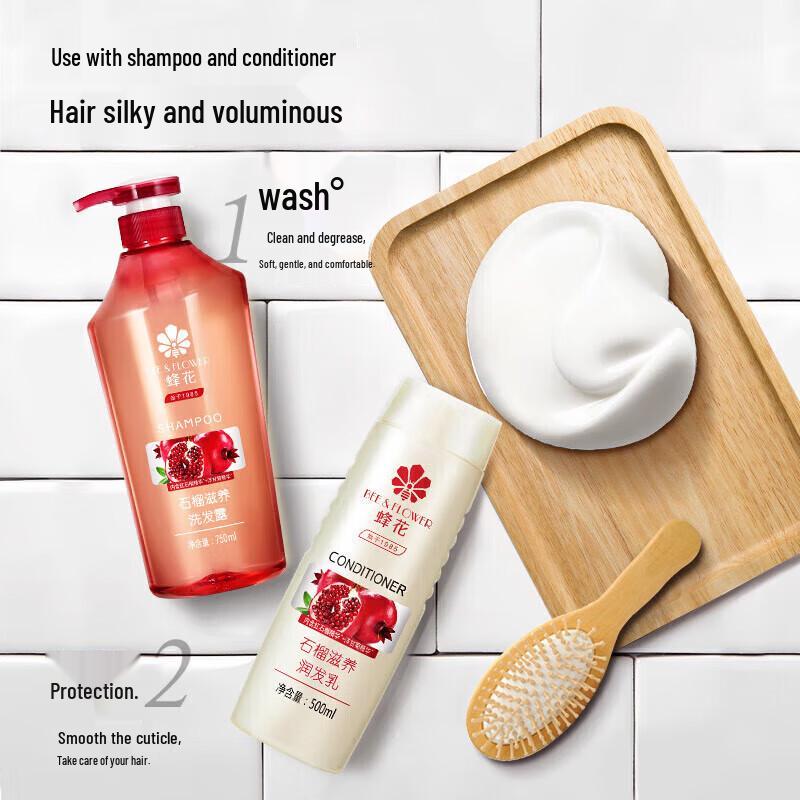Bee & Flower Pomegranate Nourishing Silicone-Free Shampoo