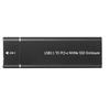 USB3.1 Type C to M.2 M Key NVMe SSD Box Solid State Drive Housing Case 10Gbps High Speed Hard Drive Disk Enclosure (Not