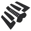Surfboard Traction Pads Surf Pads EVA Tail Deck Grip AntiSlip Surf Traction Pad(5pcs Black )