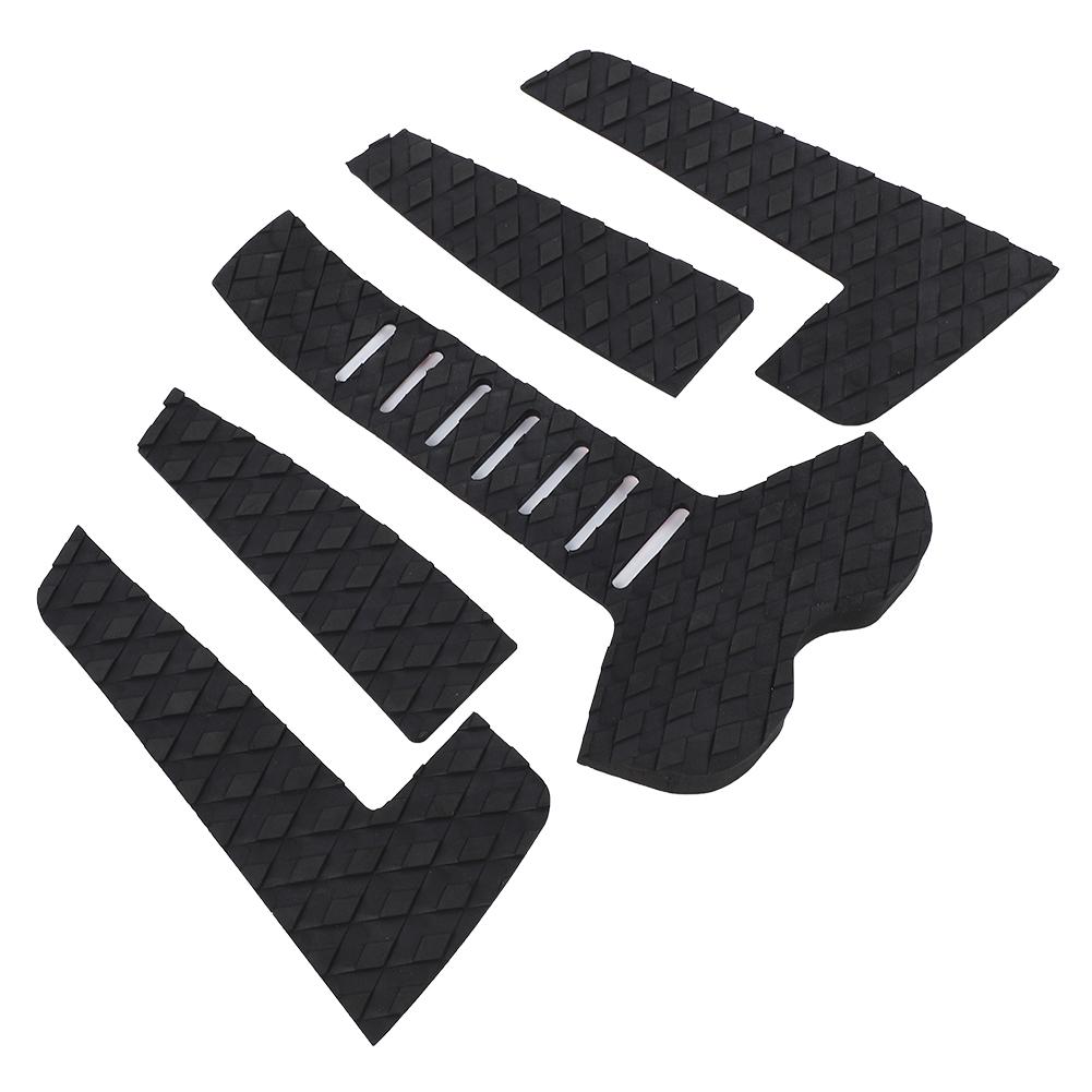 Surfboard Traction Pads Surf Pads EVA Tail Deck Grip AntiSlip Surf Traction Pad(5pcs Black )