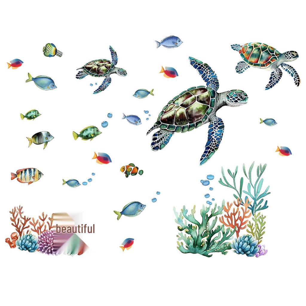 Underwater Luminous Coral & Fish Wall Stickers